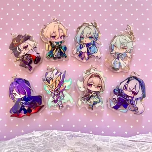 Honkai Star Rail Penacony Keychain Acrylic Charms - Acheron, Aventurine, Black Swan, Boothill, FireflySam, Robin, Sunday Acrylic Keychains - Cute Keyring Accessory, Fun Charm For Backpack Or Purse | High Quality and Customer Favorite Items