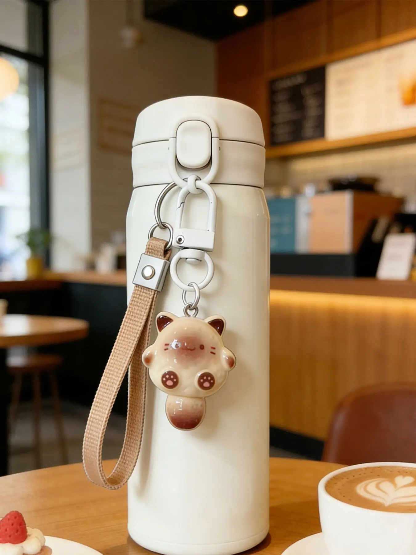 [Siamese Cat Keychain Cat Pendant] 1pcs Cute Cat Pendant | Kitten Keychain Set,Cartoon Pet Keychain, Metal Key Chain, Phone Charm, New Year Gift, Clothing Backpack, Car Key Pendant, Cute Keychain Accessory