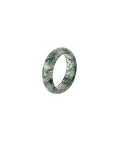 Seaweed  — Green Jade Stone Ring