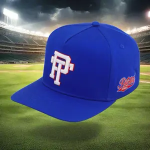 PT/Puro Béis Baseball Snapback  - Royal Blue With Grey Bottom Brim