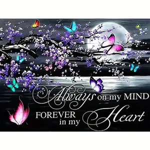Adult Use 5D Diamond Painting Kit, Full Drill Diamond Art Animal Butterfly Rhinestone Drawing with Diamond Picture Arts and Crafts Home Wall Decoration