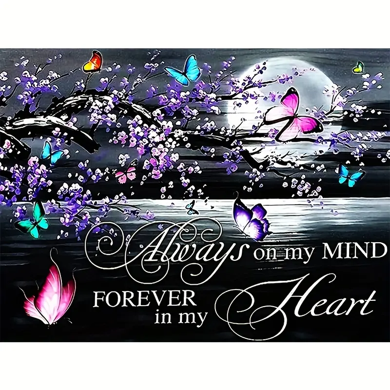 Adult Use 5D Diamond Painting Kit, Diy Diamond Arts, Full Drill Diamond Art Animal Butterfly Rhinestone Drawing with Diamond Picture Arts and Crafts Home Wall Decoration