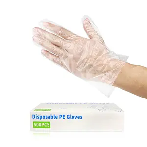 Zero Itch!  500pcs Disposable Gloves – Clear PE, Latex/Powder Free – Kitchen, Dishwashing & Beauty Tasks!