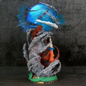 DBZ Glowing Figure | Premium Anime Collectible, Display Model, Authentic Animation Scene Replica, Perfect Birthday Gift for Anime Fans & Boyfriends, Creative Holiday Decor