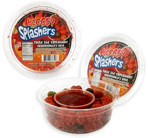 Spicy Bloody Splashers Gushers Candy 5.9oz – Juicy Fruit Filled Chewy Bites Sour & Sweet Snack