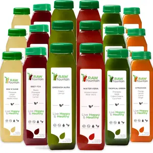 3 Day Juice Cleanse by RAW Fountain, Tropical Flavors, All Natural Raw, Cold Pressed, Detox Cleanse, Great Way to Reset Your Digestive System, 18 Bottles 12oz
