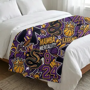 Funny 24 Throw Blanket Basketball Fans 2026 Graduate Flannel Blanket,Personalized 2026 Graduated Gifts, Customization Contact us