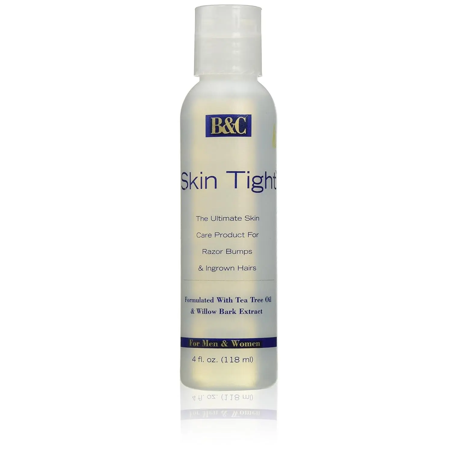 B&C 1001 Skin Tight Ointment Regular For Razor Bumps & Ingrown Hair, for Men & Women, 4 Ounce (118ml)