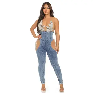 Reach For The Stars gap denim jumpsuit Blue