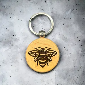Bumble Bee Keychain - Cute and Cuddly Accessory for Keys and Luggage