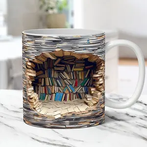 Cross-Border Mug 3D Book Cup Ornament Decoration Design Home Mug Abyss 3D Ornament