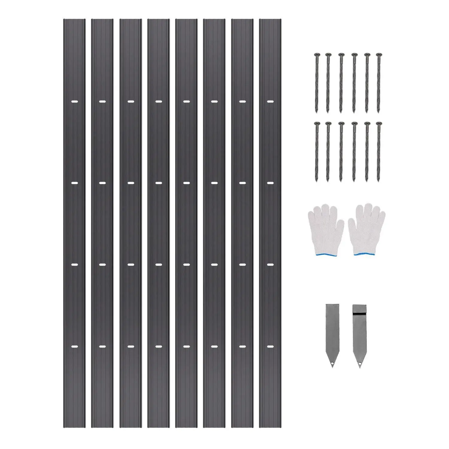 【DealsForYouDays】VEVOR Metal Landscape Edging, 8 Packs 72 in Rust-Resistant Aluminum Alloy Landscape Edging, Bendable Garden Edging Border, Heavy Duty Lawn Edging Fence for Flower Bed Yard Pathway