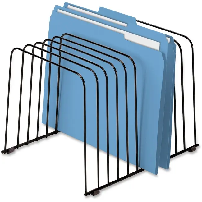 212 MAIN Black Steel Wire File Organizer - Office Filing Product with Divider Sections, Document Organizer for Office Files Organization, Files Organizer