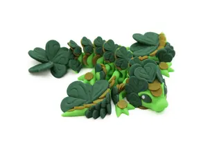 Lucky Clover Articulating Dragon – St. Patrick’s Day Fidget Dragon