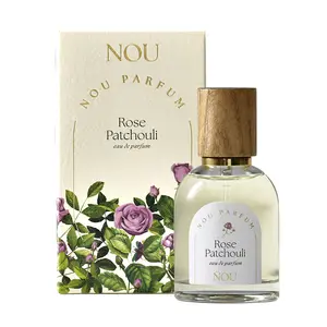 NOU Parfum Rose and Patchouli Perfume - Floral Eau de Parfum with Sweet Citrus Notes - Natural Perfume for Women - 1.7 fl oz EDP Gift for Her