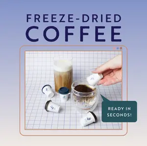 COZY INDIGO COFFEE - Instant Freeze-Dried Specialty Coffee - 6 or 24 Capsules 3g Each - 100% Arabica