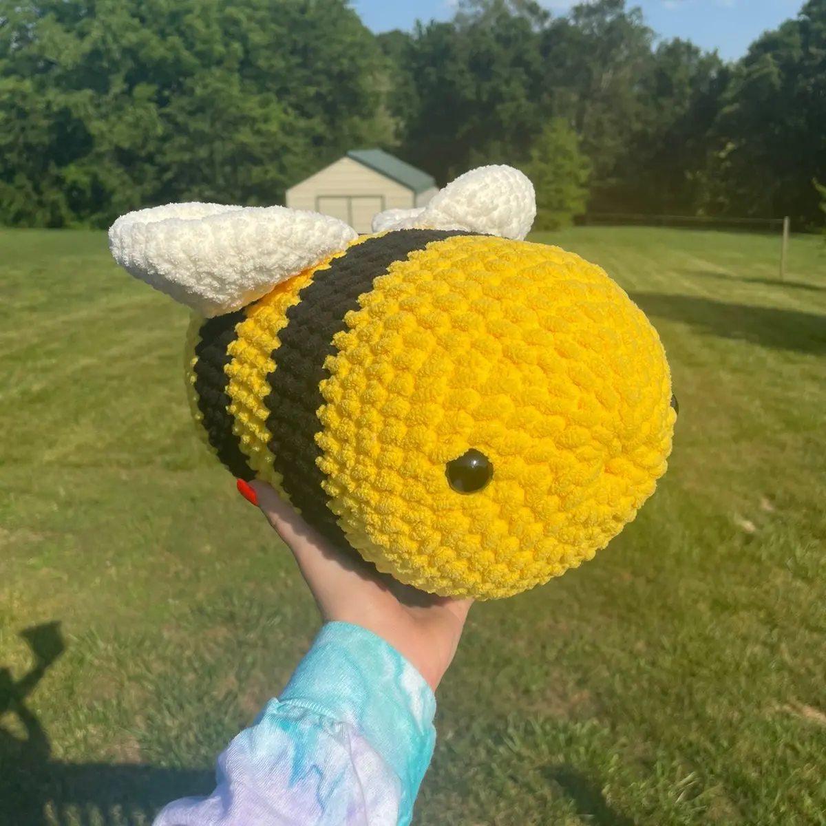 Large Bumblebee Crochet Plushie