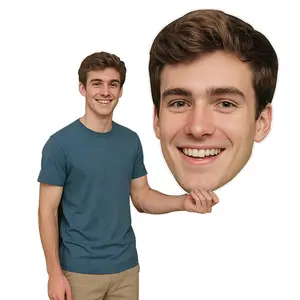 Senior Night Athlete Gift 2026 Custom Face Cutout for Basketball Football Baseball High School Graduation Photo Prop Head Only Style 4mm Corrugated Plastic