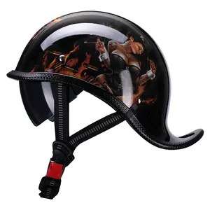 Retro Beanie Style Half Helmet All Season Wear for Men Women Cruiser Electric Motorcycle Scooter Riding