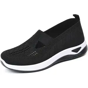 Woven Orthopedic Breathable Soft Shoes Arch Support, Diabetes Foam Shoes Walking Sports Shoes
