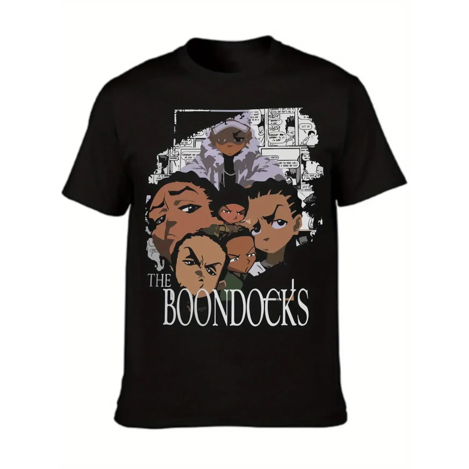 Men's 2025 The Boondocks Classic Music Tour Short-Sleeve Casual T-Shirt, Soft Menswear Top