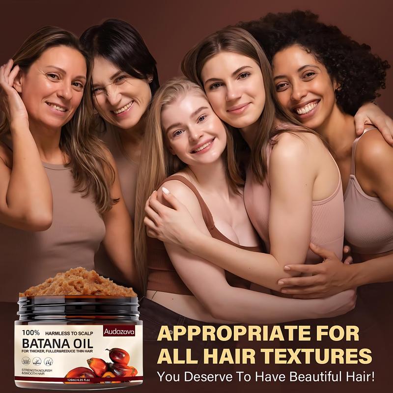 100% Unrefined Batana Oil from Honduras - Fuller,Thicker Hair for Women & Men, Silky Conditioning, FrizzControl & Color Care Damaged Healthier