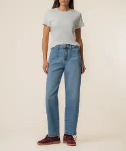 Ashton High Rise Wide Leg Barrel, Exclusive in Tubular Wash