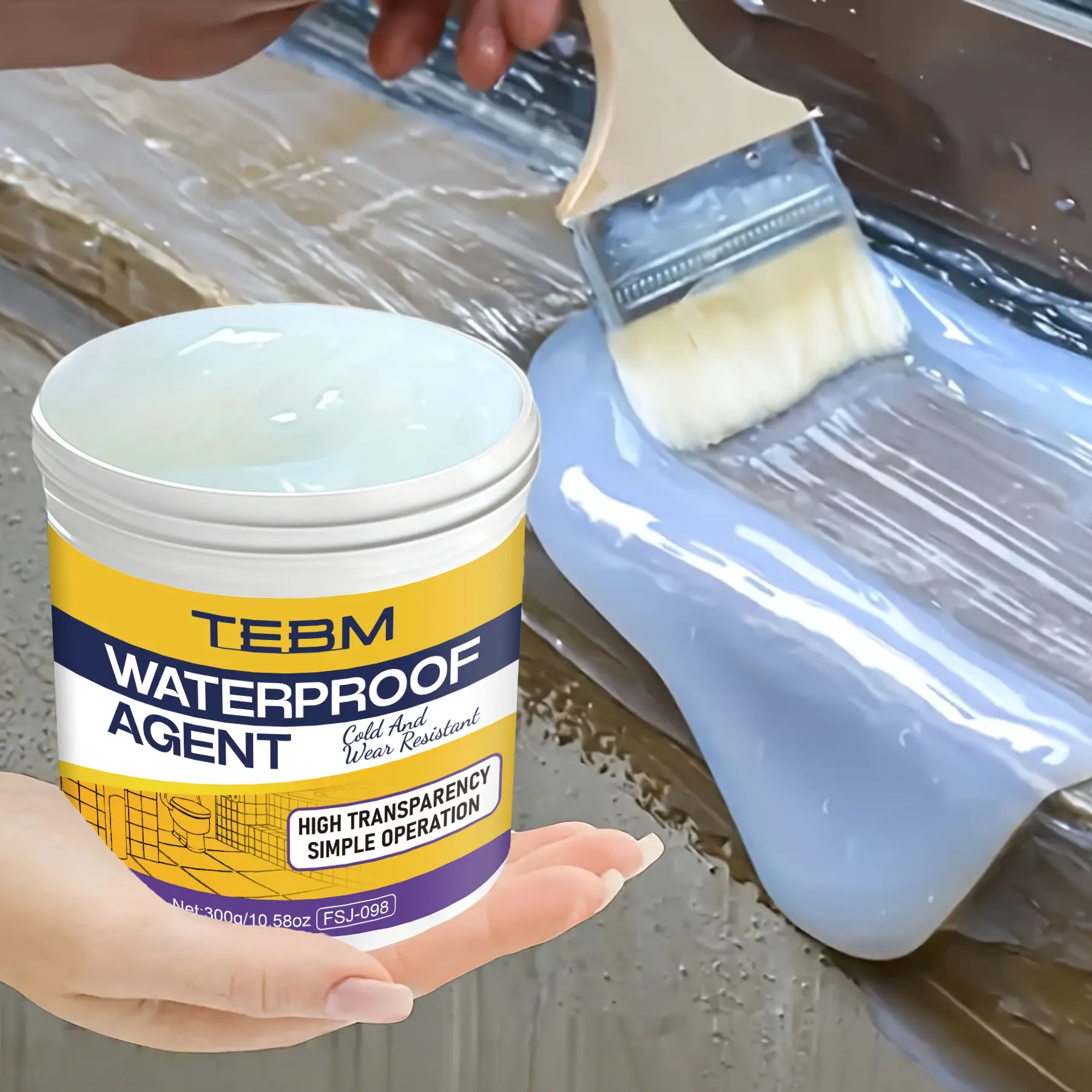 Multifunctional Invisible Waterproof Sealer, Transparent Adhesive Glue, RV Roof Waterproof Coating, Home Bathroom Leak Repair Sealant, Clear Concrete Sealant Waterproof, Waterproof With Glue