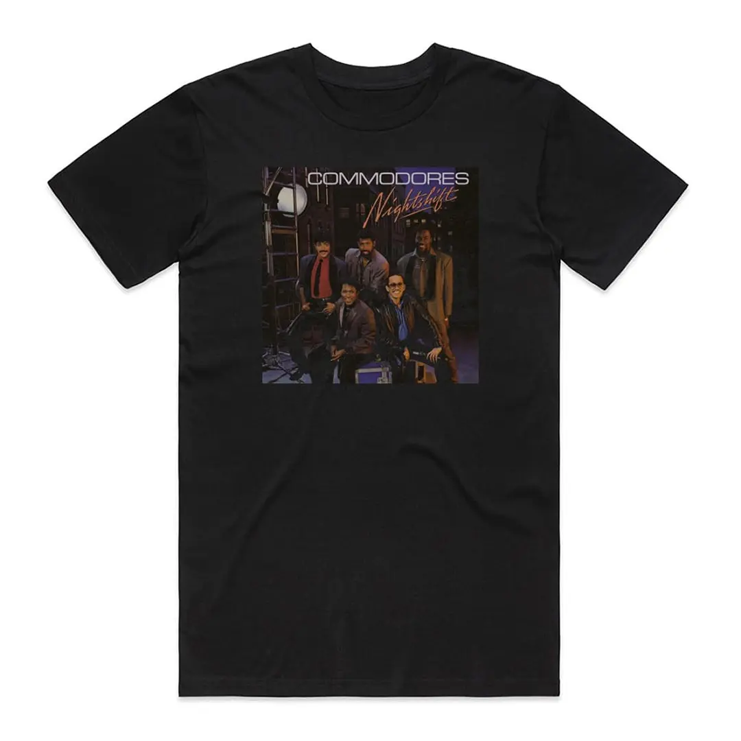 Commodores Nightshift Album Cover T-Shirt Black