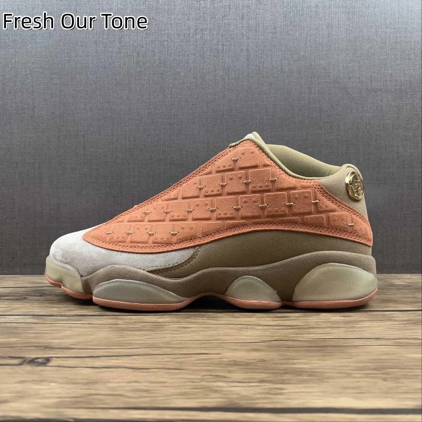 Vintage Mid Height Court Shoes | Block Embossed Suede Upper | Elastic Shock Cushion Segmented Sole | Skin Friendly Plush Inner Collar | Reduce Foot Pressure For Basketball Practice Retro Urban Outfits