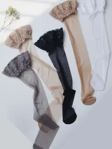 Sexy Thigh High Lace Top Stockings Women's Sheer Stockings Valentine's Day