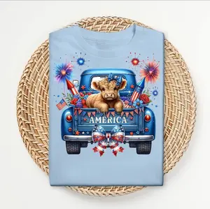 4th July Box 2-T-Shirt and Tumbler  Independence Day Celebrations, Tshirt, Comfort, Summer Top. Womenswear Streetwear Casual Shortsleeve