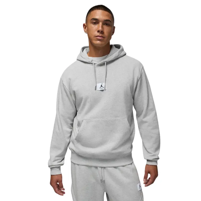 Men's Classic Pullover Hoodie in Smooth Fleece, Midweight Sweatshirts with a Soft Brushed Interior for Menswear, Ribbed, Cotton, Pocket, Casual, Long Sleeve, Fleece Hoodie, Drop Shoulder, Front Pocket, Traditional Cut, Hem, Tops, Longsleeves