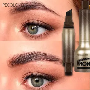 1PC Natural Wild Eyebrow Pencil,Long-Lasting,Waterproof,Press-type Eyebrow Pencil,Easy to Apply, Suitable for Beginners
