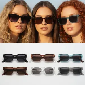 2026 Classic Square Sunglasses Men Women – Retro Gradient Lens UV400 Trendy Shades Y2K Streetwear Unisex Fashion