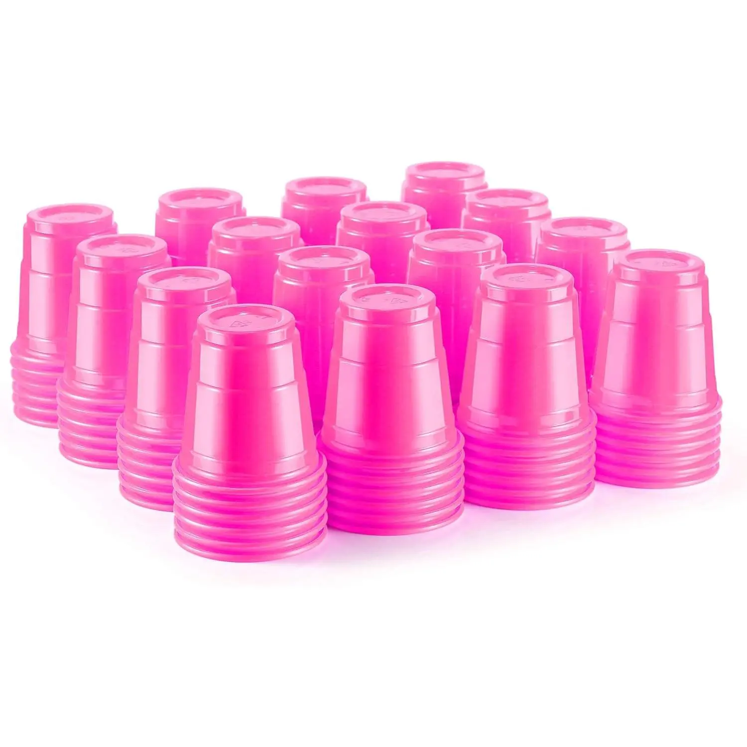 100ct 2oz Mini  Shot Glasses, Disposable Small Plastic Cups for Parties, Weddings, Events  Bulk Pack