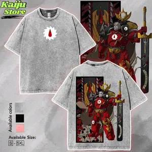 Gabriel Seth Flesh Tearers Warhammer 40K Graphic Tee, Game Graphic Tees, Y2K Vintage Washed, High Quality Cotton, Gaming Shirt, Game Merch, Gift For Gamers