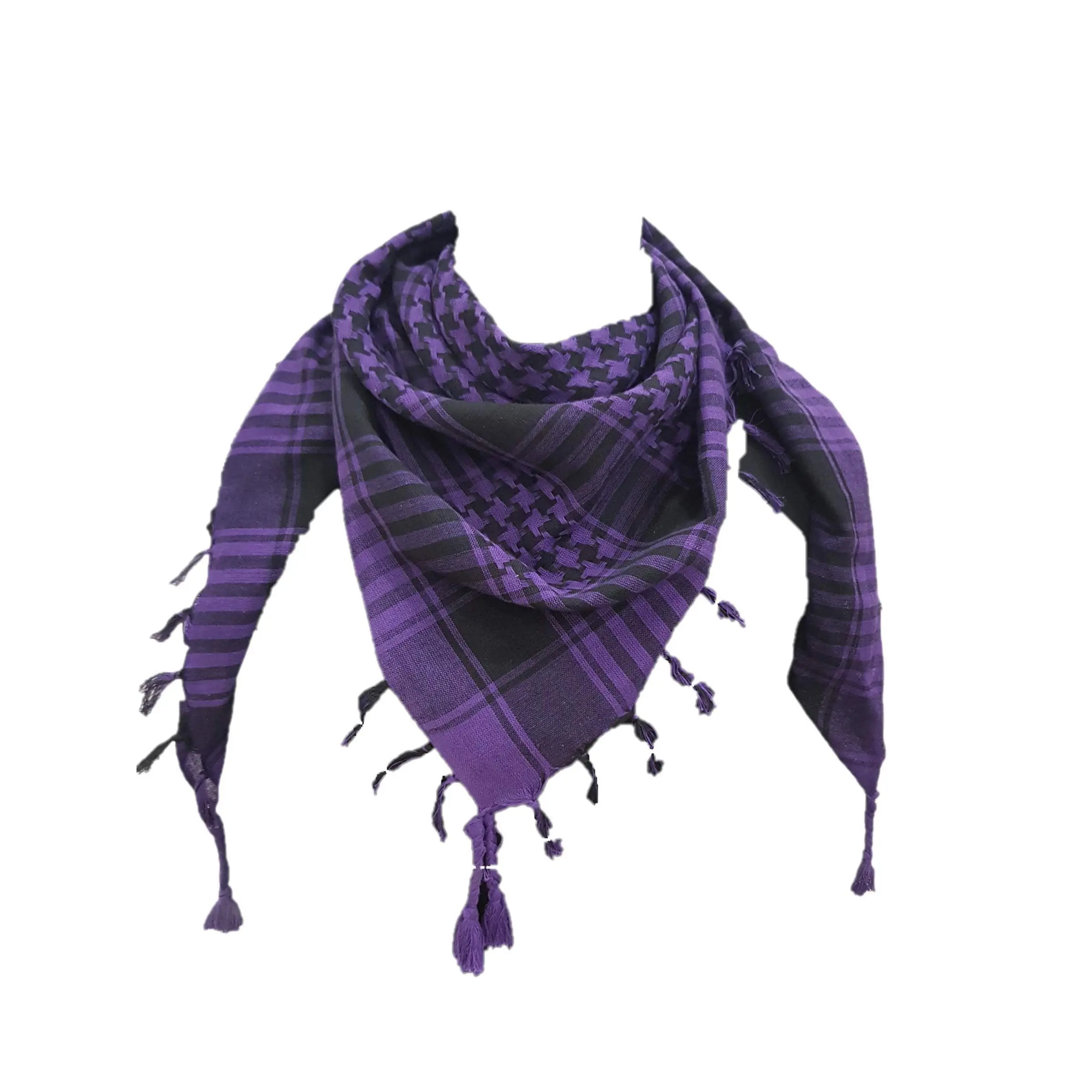 Shemagh Scarf Men - Women /100% Cotton Keffiyeh Arafat Desert Rave Bandana Head Wrap