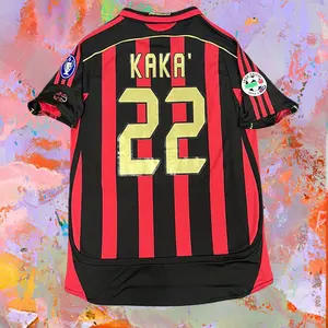 06-07 Milan No.22 KAKA Home Short Sleeve Retro soccer jersey Fan Edition