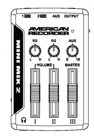 AMERICAN RECORDER Audio Mixer with USB Interface + Bluetooth Wireless Adapter