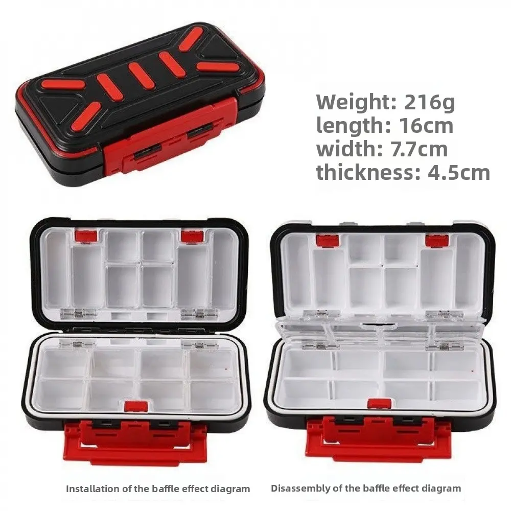 16-slot Lure box (medium Size - Black)