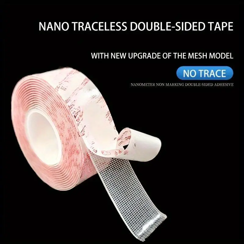 Mesh double-sided tape High viscosity red carpet splicing mat fixed non-slip tape Nano traceless cloth tape No residue tapes