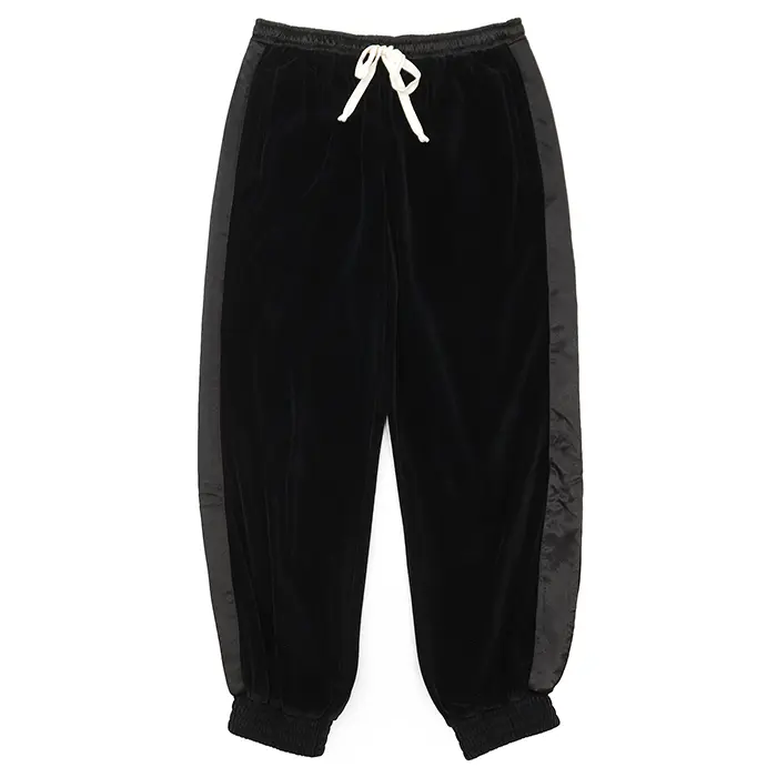 Pre-owned GUCCI Cotton Small Leather Goods Velour Satin Sweatpants