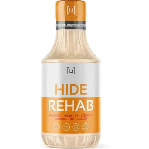 Rehab  Leather Cleaner and Conditioner -   Leather Conditioner for  Interiors - Hydrates, Moisturizes, and Protects Leather - Leather Restorer (16 Ounce)