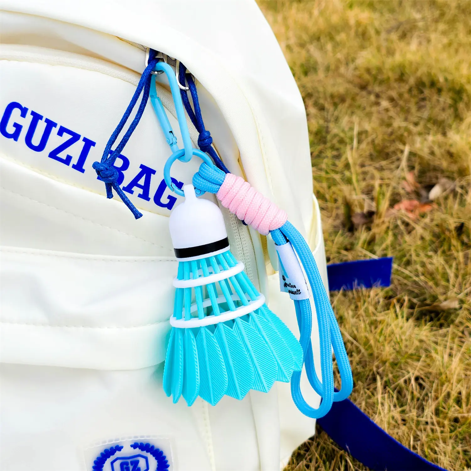 Lake Blue Badminton + Lanyard