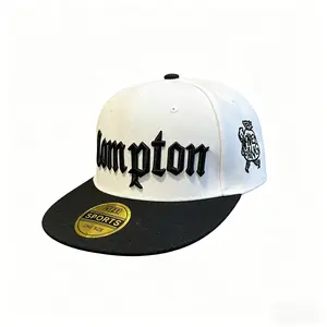 2026 comp white top black brim New York Summer Hip-Hop Cap, Flat-Brim Cap, Street Dance Cap, Summer Baseball Cap, Universal Fashion Fabric for Teenagers, Birthday Gift