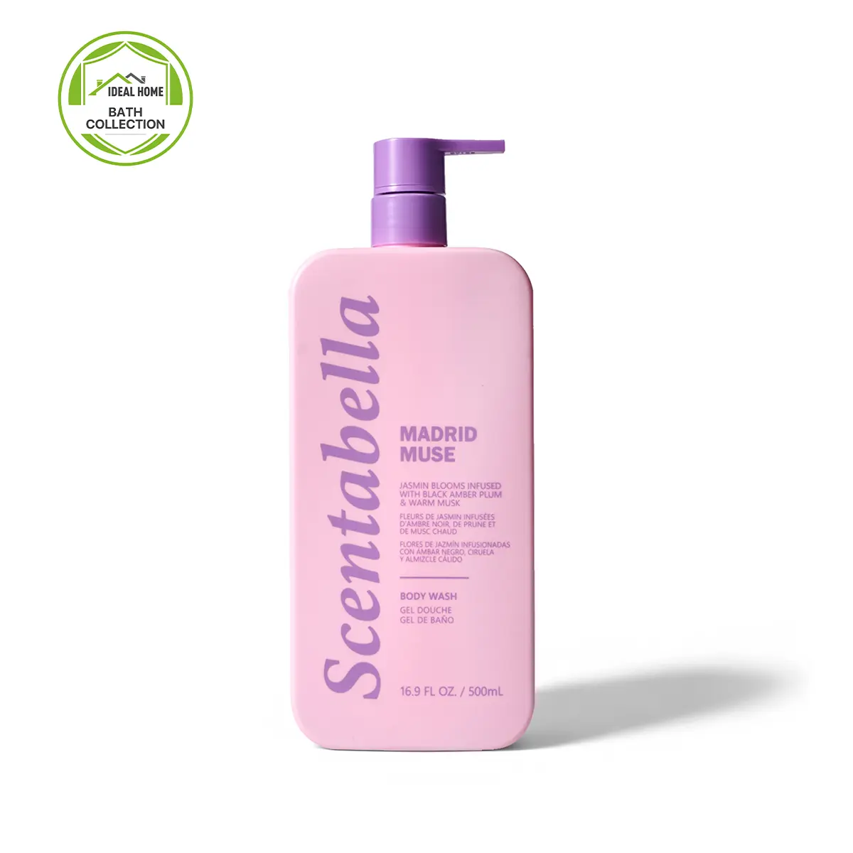 Scentabella Madrid Muse Perfume Body Wash | Elegant & Hydrating Scented Shower Soap for Body Care Routine