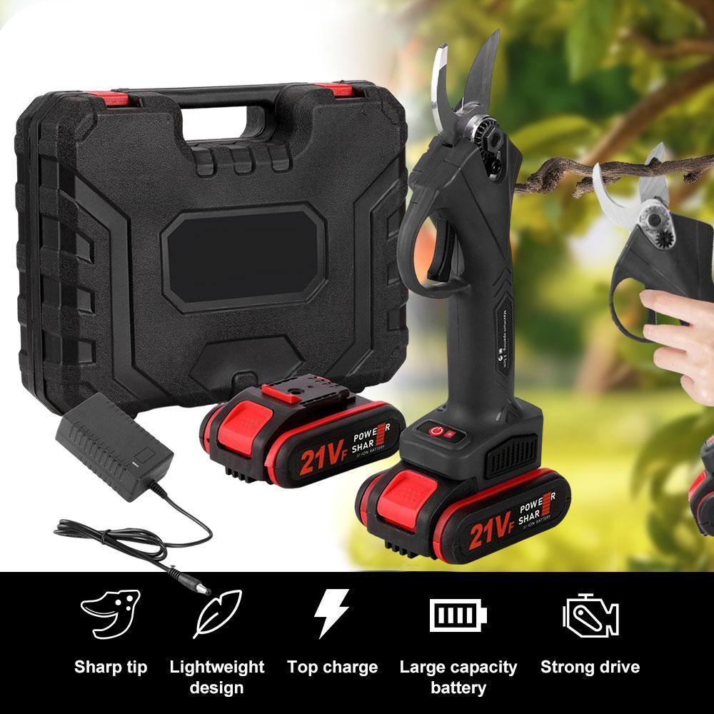 Cordless Electric Pruning Shears, 30mm Cutting Diameter, SK5 Steel Blade, 13000mAh Rechargeable Battery, Lightweight Handheld Power Pruner for Garden & Orchard,for Valentine’s Day Gift
