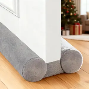 Under Door Gap Filler,Door Draft Stopper for Bottom of Doors,Weather Stripping Door Bottom Seal,Adjustable Door Sweep Draft Seal Block Dust,Light, Hot Air and Drafts,30" to 36" Gray