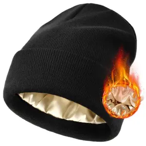 Ultra-Soft Satin Lined Beanie for Women & Men - The Perfect Winter Warmth & Hair Protection